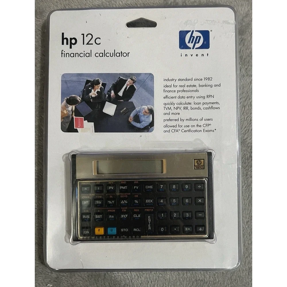 Hewlett‎ Packard HP 12C Financial Calculator Real Estate Finance Vintage
